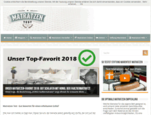 Tablet Screenshot of matratzen-test.biz